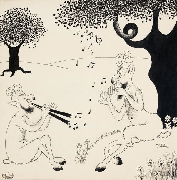 Albert Dubout | DUBOUT ALBERT Pan sur l'éphèse India ink... - Lot 96 ...