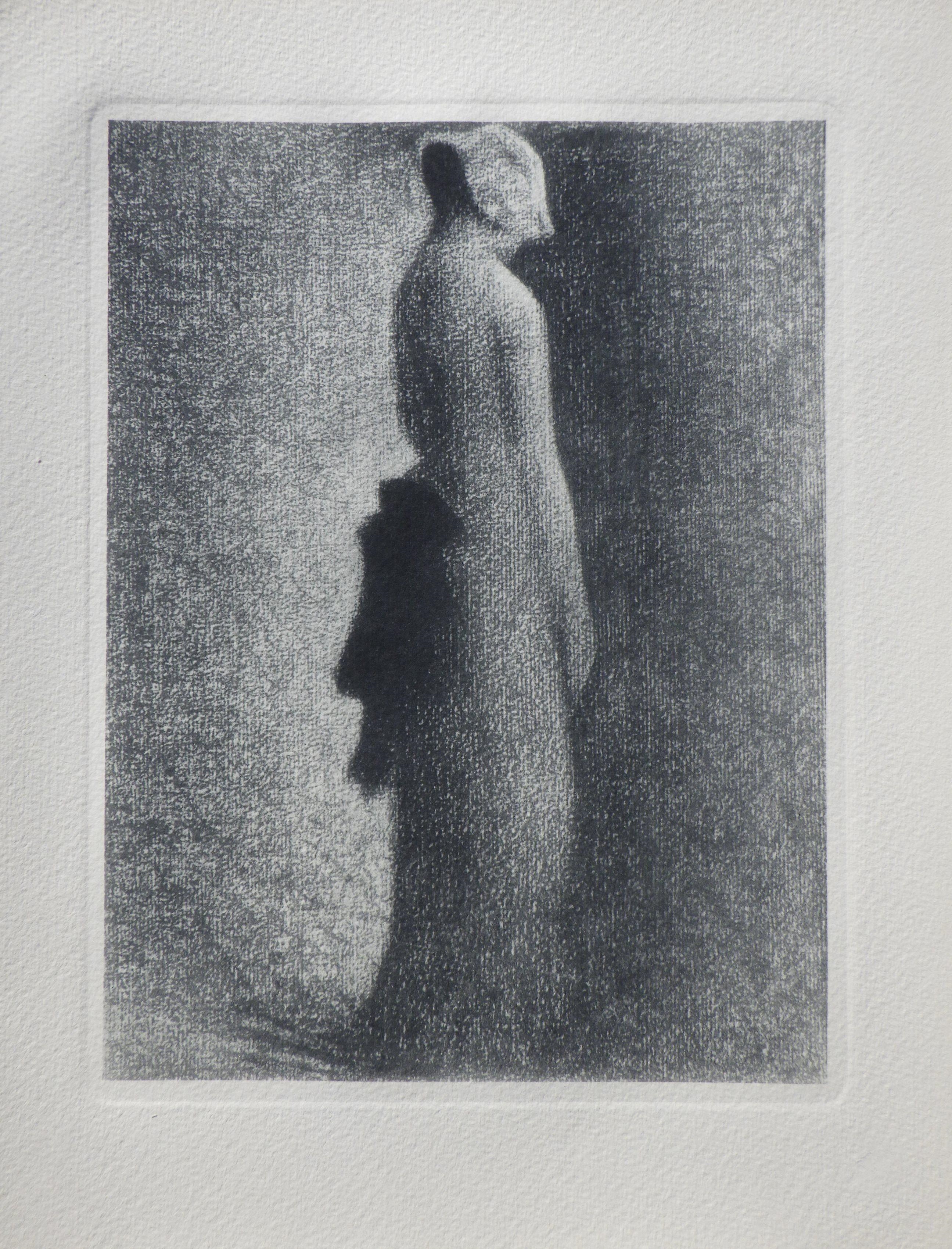 Artwork by Georges Seurat, FEMME AU NŒUD NOI, Made of Engraving
On Arches Vellum