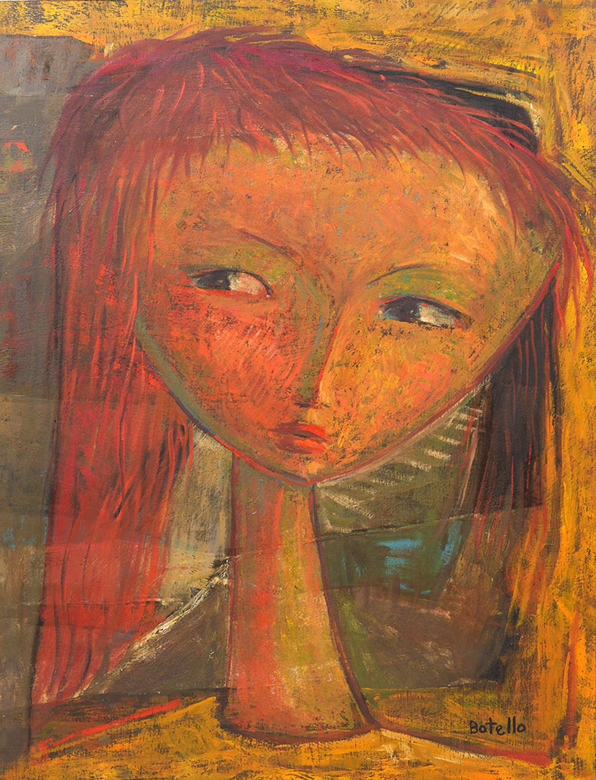 Ángel Botello | Angel Botello 'Juan' Original Oil Painting 1965 (Circa ...