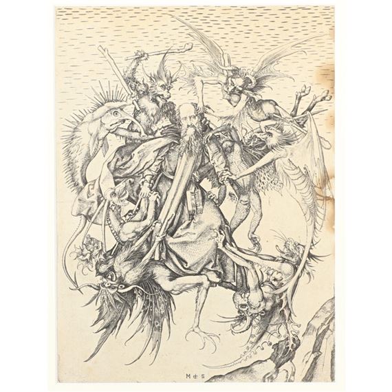 The Temptation of St. Anthony by Martin Schongauer, 1445
