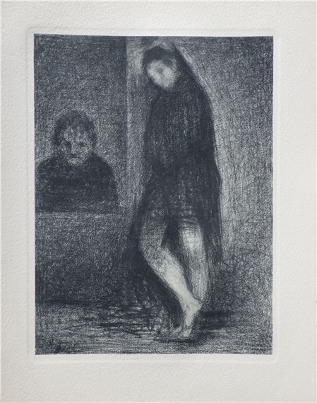 LA DANSEUSE ET LE CAISSIE by Georges Seurat, 1948
