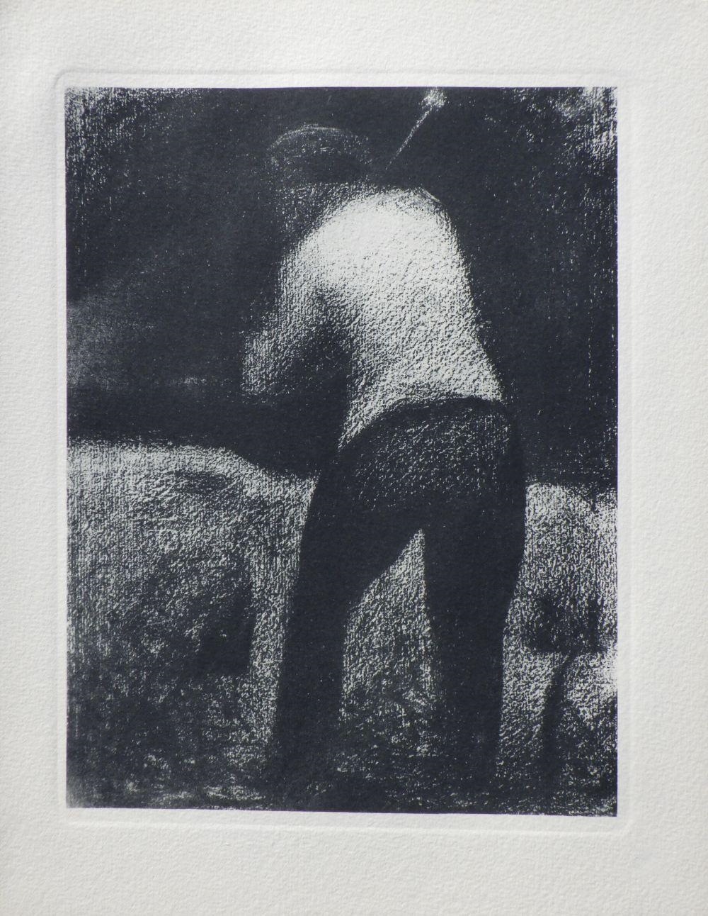 Georges SEURAT - Le casseur de pierre by Georges Seurat, 1948