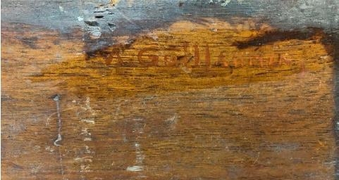 Artwork by Armand Guillaumin II, The village and the church of Larc ( Seine et Marne ), Made of oil on panel