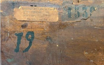 Artwork by Armand Guillaumin II, The village and the church of Larc ( Seine et Marne ), Made of oil on panel