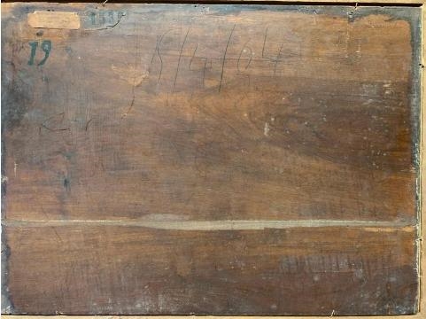 Artwork by Armand Guillaumin II, The village and the church of Larc ( Seine et Marne ), Made of oil on panel