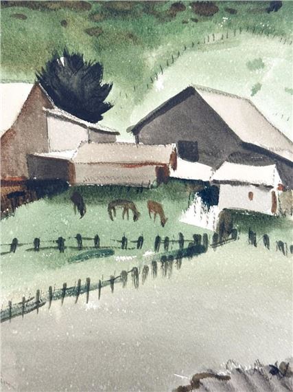 George Booth Post | George Booth Post (1906-1997) Watercolor (1932 ...