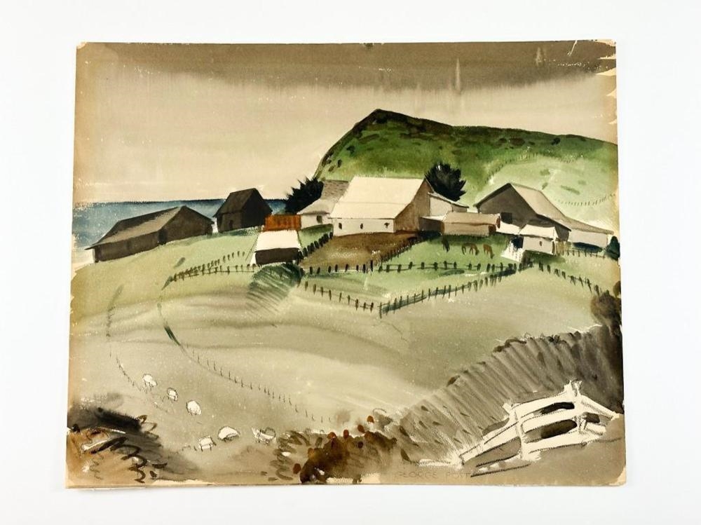 George Booth Post | George Booth Post (1906-1997) Watercolor (1932 ...