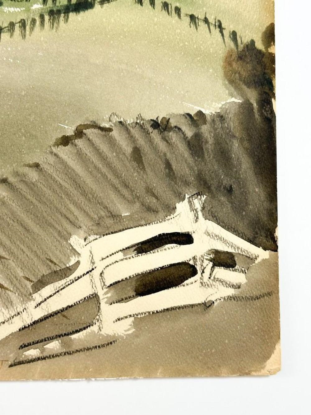 George Booth Post | George Booth Post (1906-1997) Watercolor (1932 ...