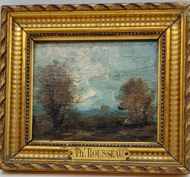 Théodore Rousseau | * FRENCH, 1812-1867 SOLEIL COUCHANT SUR LES SABLES ...