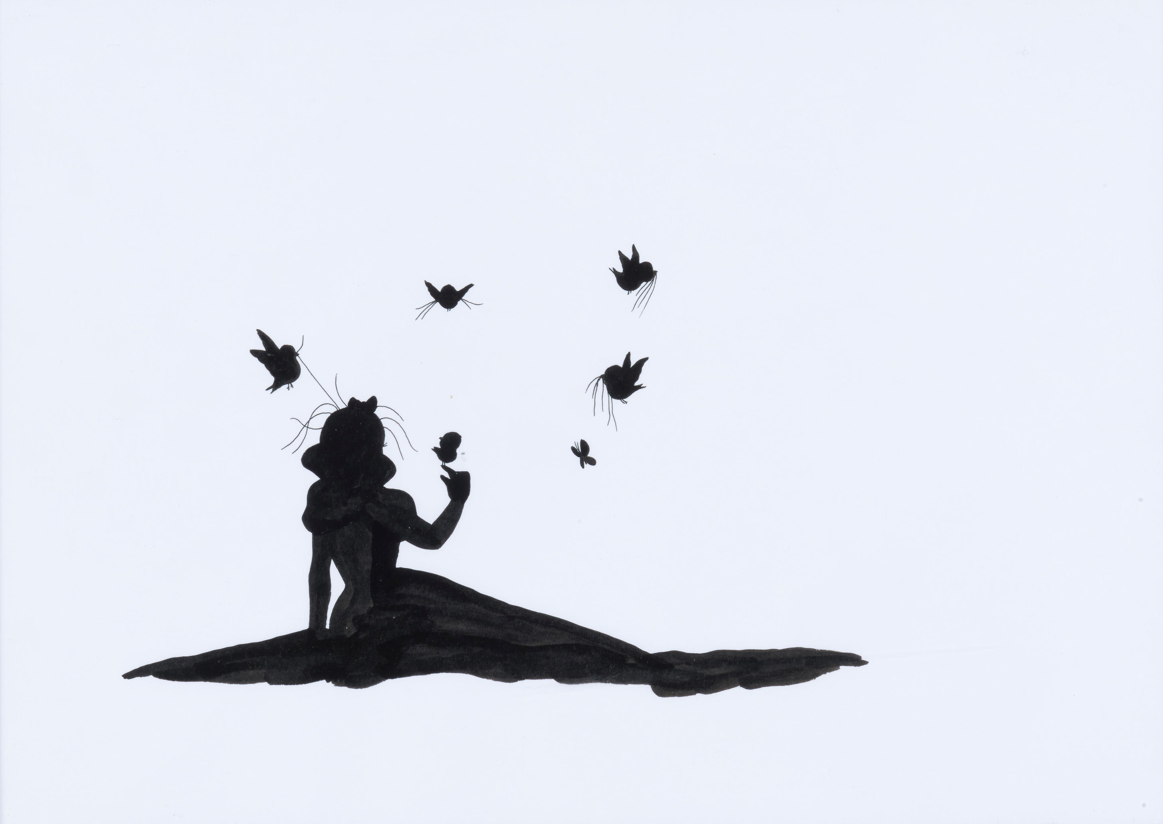 Artwork by Petra Mrzyk, Jean-François Moriceau, Sans titre (16 mai 2009, Made of ink and acrylic on paper