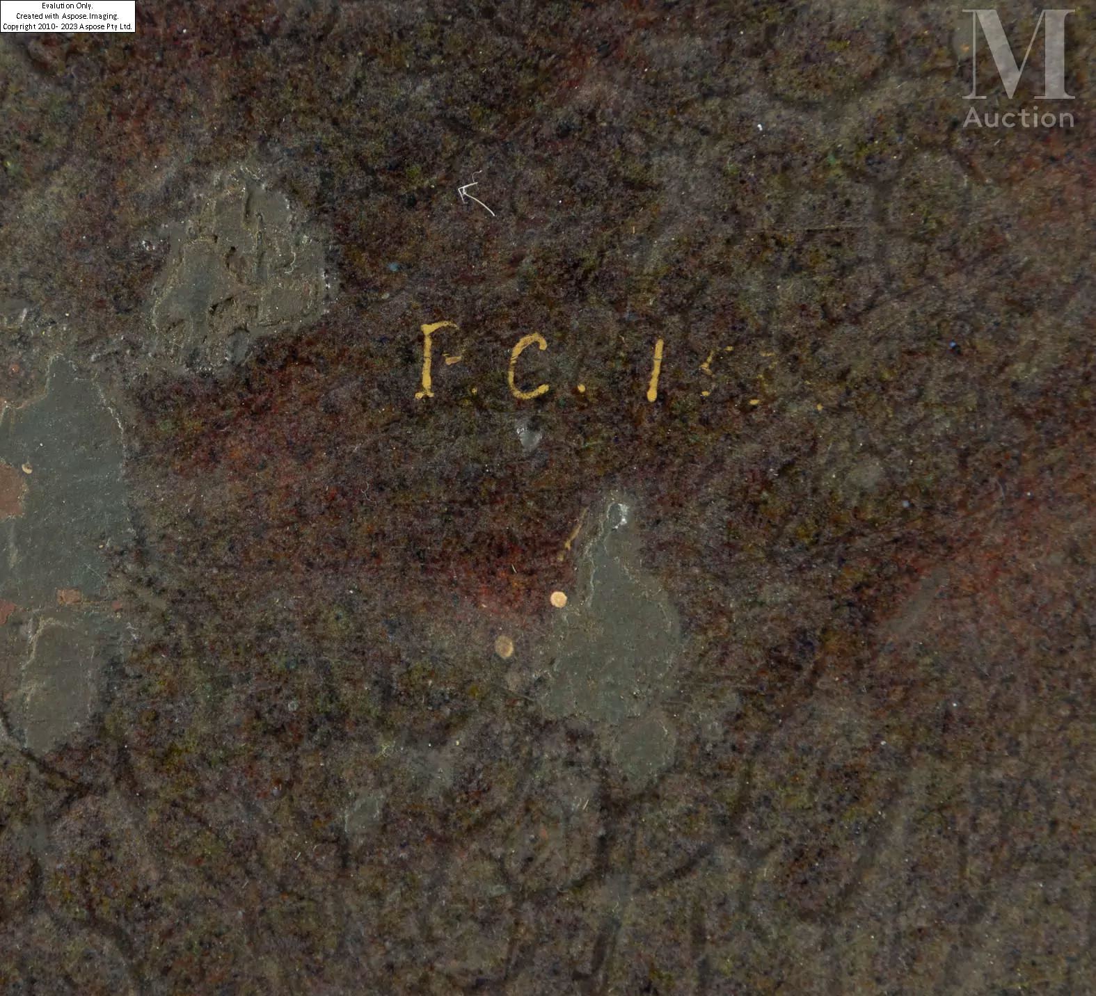 Artwork by Claudius Popelin, Attribué à Claudius Marcel POPELIN-DUCARRÉ (1825-1892, Made of Email sur cuivre