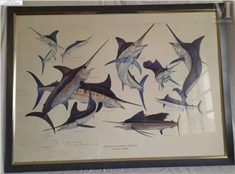 Sold at Auction: FRAMED FISHING LURE DECORATIVE ART