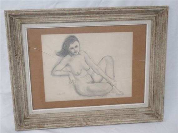 Nu assis - Léon Severac