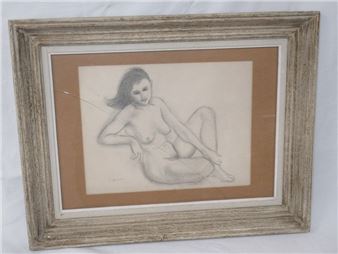 Nu assis - Léon Severac