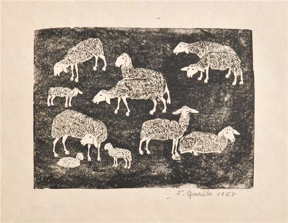 GREGGE DI PECORE - Friedrich Gurschler