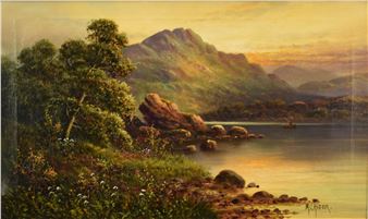 Lakeside Landscape - Mabel Cansick Hider