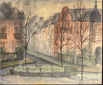 Flore BERMANE (1897-1982) : PLACE DU NORD.... - Lot 100 - Jean-Marc Delvaux - Flore Bermane