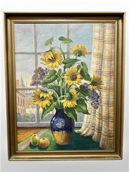Still life with sunflowers - F. Augustinus