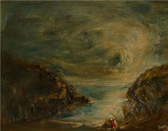 CHARLES (HOPPY) HOPGOOD (1917 - 1992) - Stormy Seascape by Charles Edward Hopgood, 1968