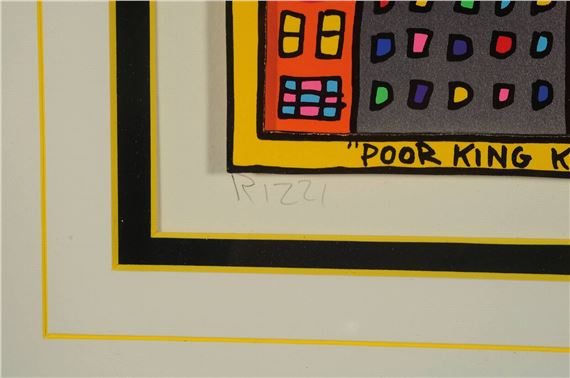 James Rizzi Hound dog 169/350 1990年作 James Rizzi Hound dog 169/350 1990年作