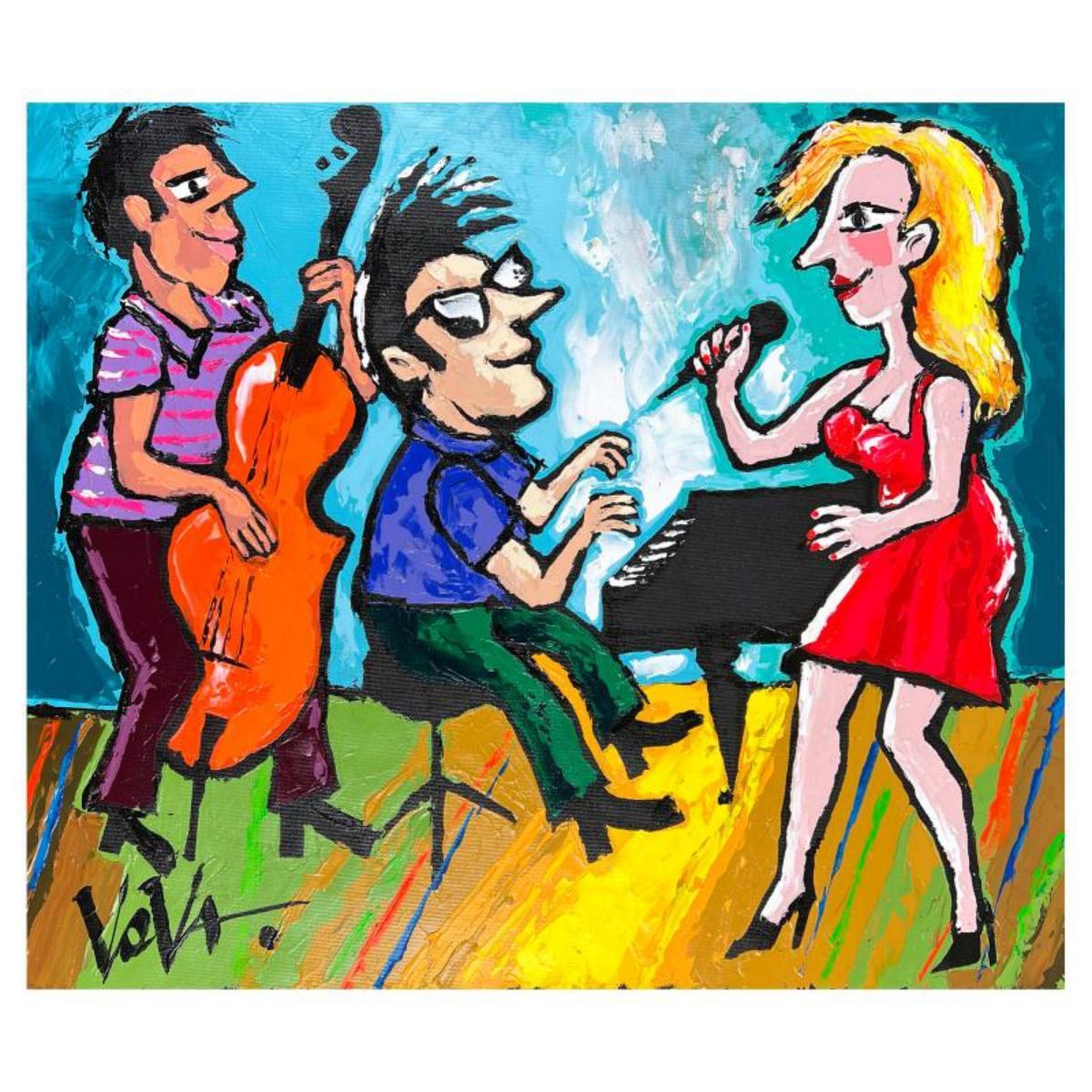 Artwork by Vladimir Mingar, Untitled, Made of acrylic on canvas