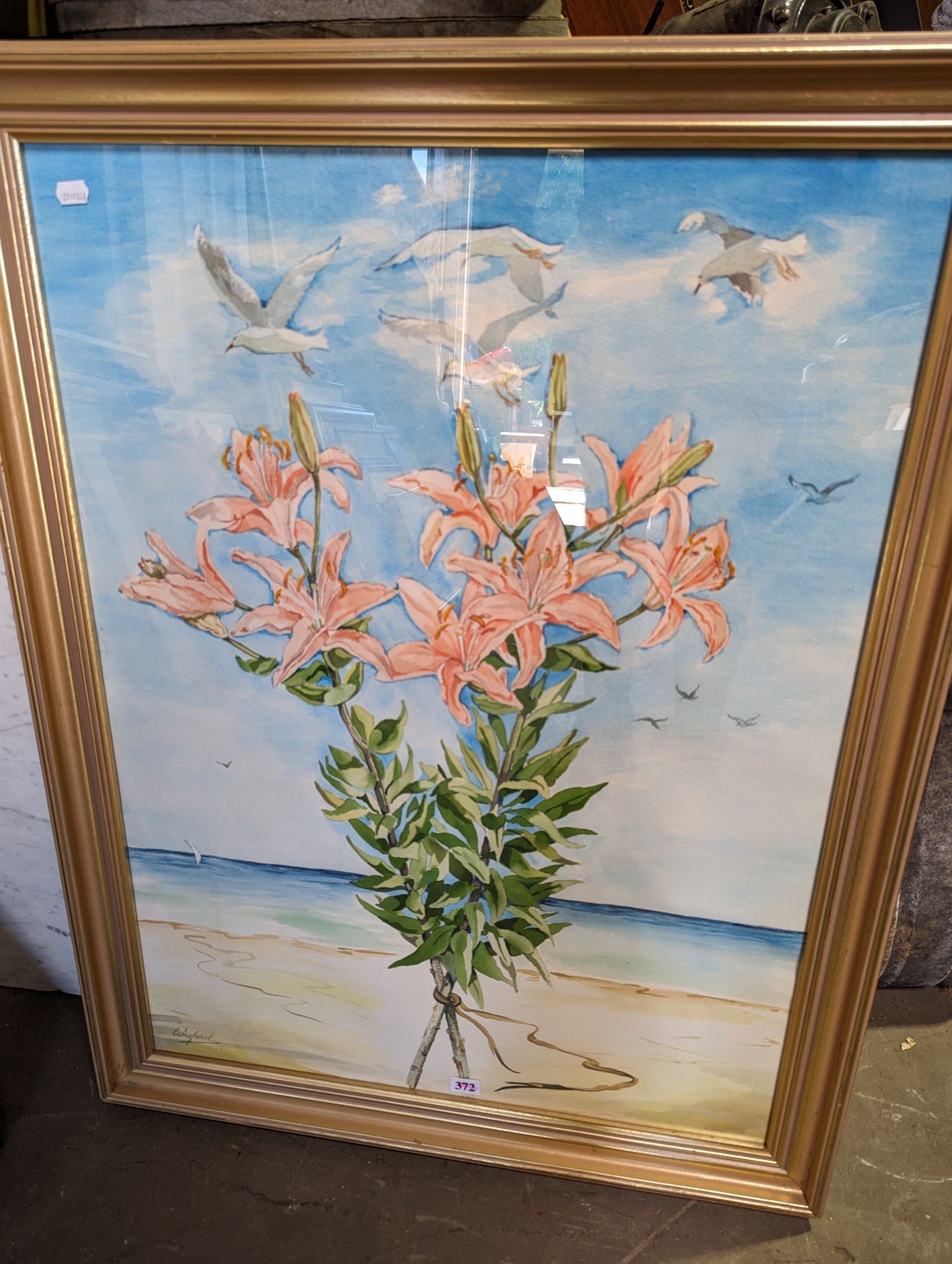 Artwork by Elaine Wreford, Summer Gift, Made of water colour