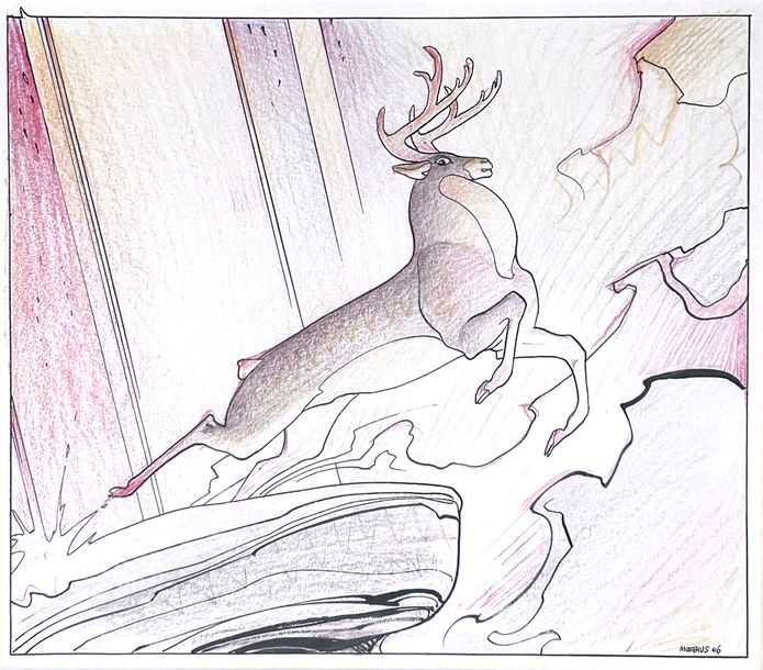 Jean Giraud | The flying deer Indian (2006) | MutualArt
