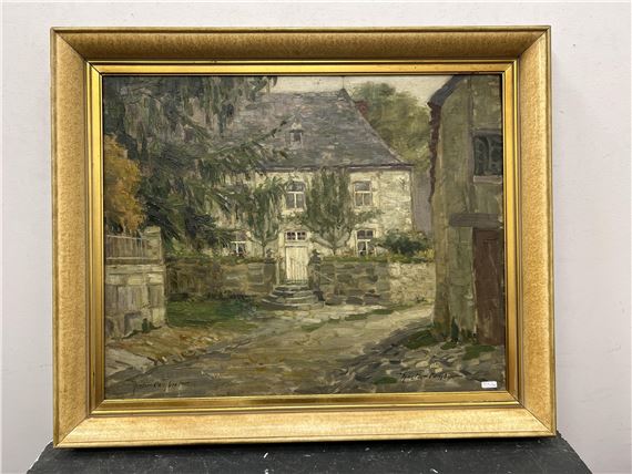 La maison grise à Durbuy by Nestor Cambier