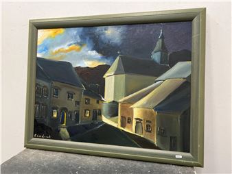 Vue de village ardennais - Ledent Pol