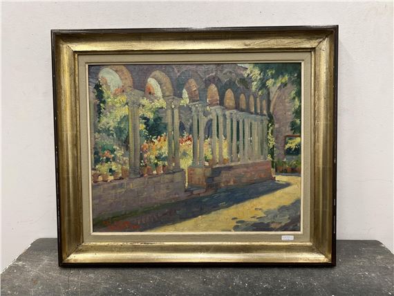 Cloître fleuri à Palerme by Antoine Daens