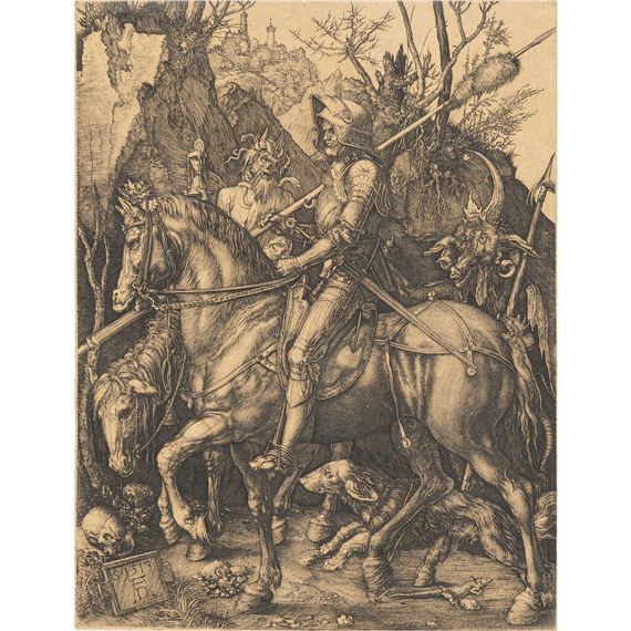 Albrecht Dürer El caballero, la muerte y el diablo MutualArt