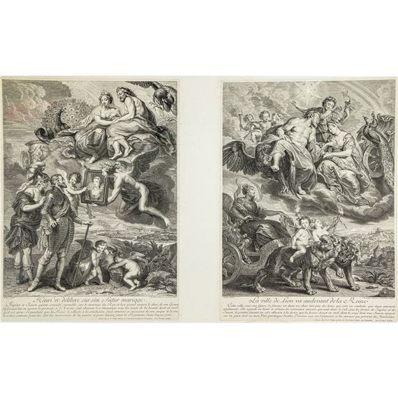 Henri IV d�lib�re sur son futur mariage y La Ville de Lion va audevant de la Reine