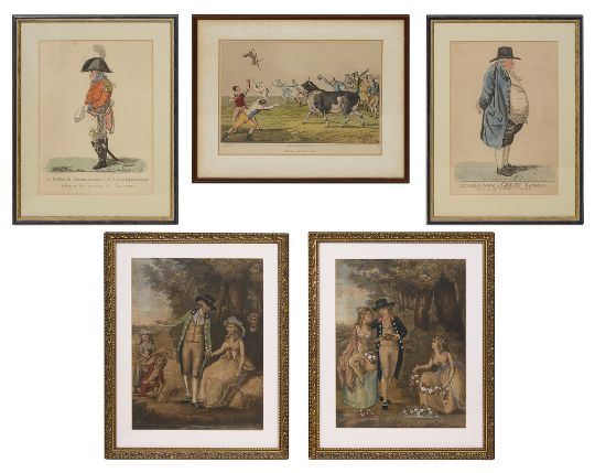 A pair of late 18th century prints of the Seasons by Robert Sayer