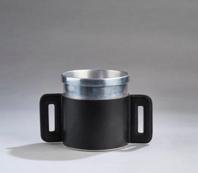 Artwork by Carl Aubock IV, An ice bucket, Made of polished aluminium