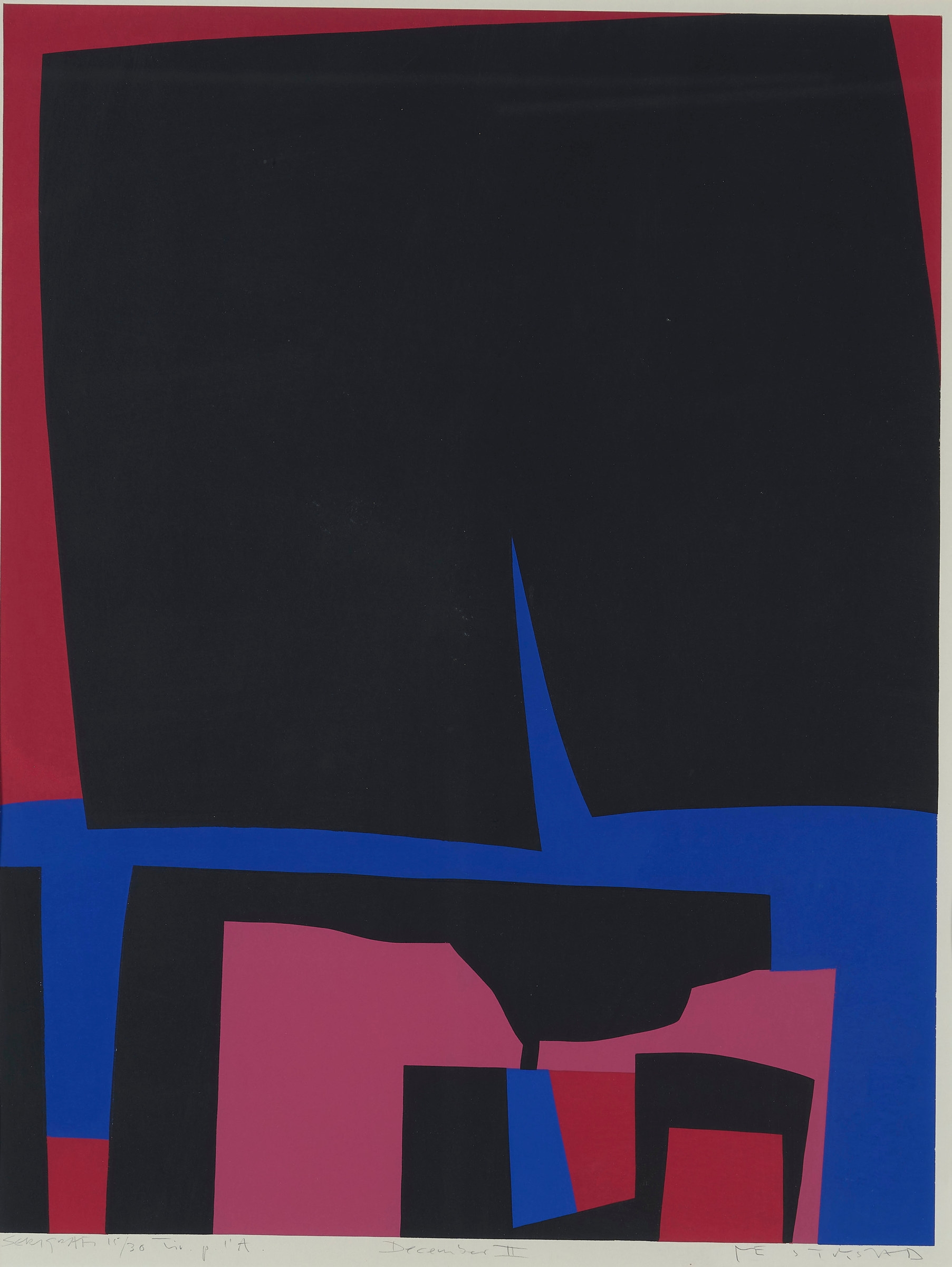 Artwork by Ove Stokstad, December II, Made of serigraph