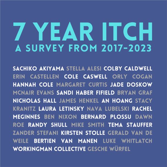 ONLINE: 7 Year Itch - A Survey from 2017-2023 - Tracey Morgan Gallery