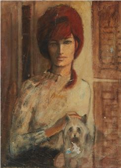 Woman and her dog - Bill Brauer