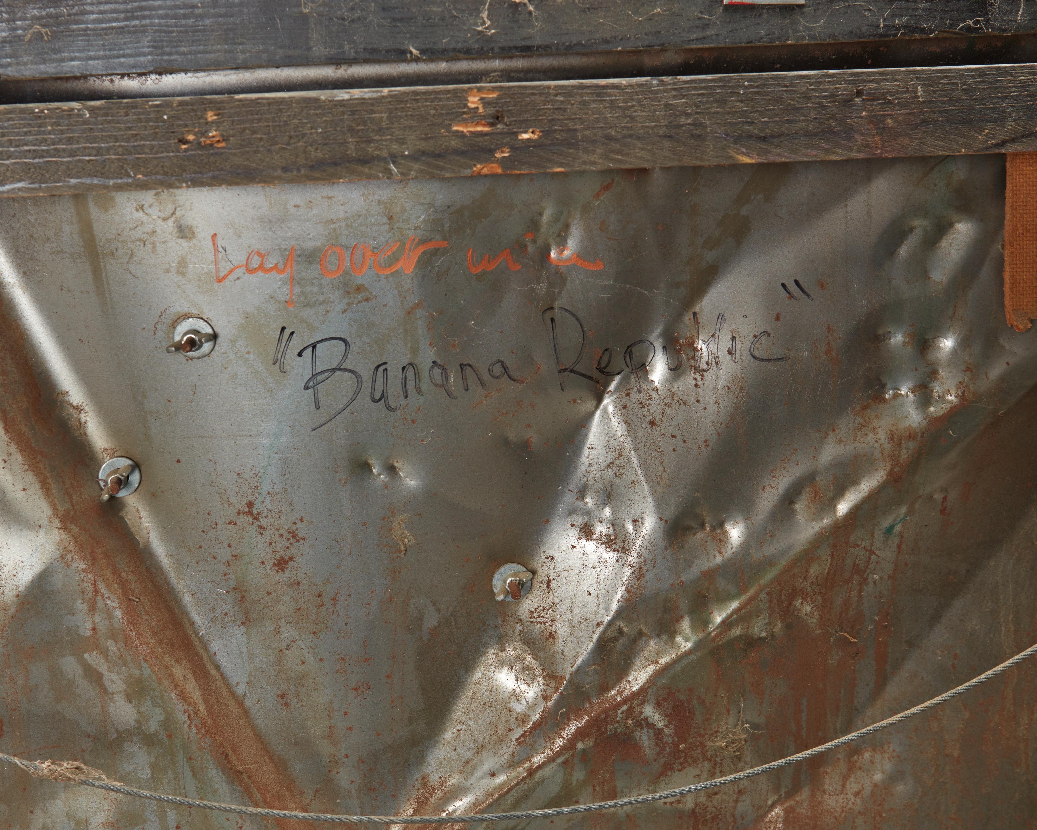 Artwork by Delos Van Earl, "Banana Republic,", Made of Metal and paint