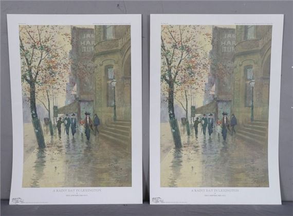 Paul Sawyier | A Rainy Day in Lexington | MutualArt