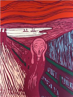 Andy Warhol | Andy Warhol, The Scream (Orange) Sunday B