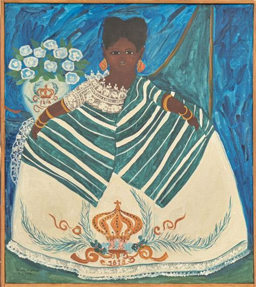 Jeune bahinaise en costume traditionnel by Ivan Moraes, 1963