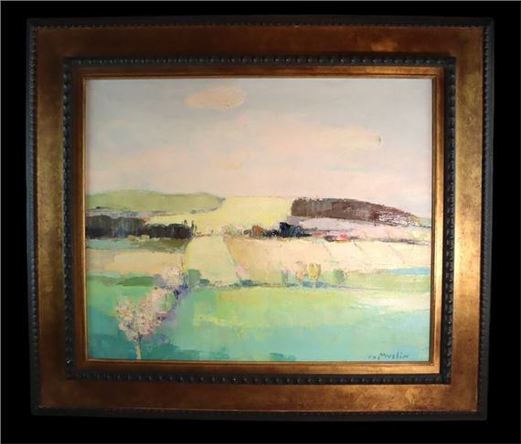 Joseph MUSLIN Champs au printemps (paysage... - Lot 31 - Aponem by Joseph A. Muslin