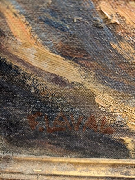 Artwork by Fernand Laval, le moulin à eau, Made of oil on canvas