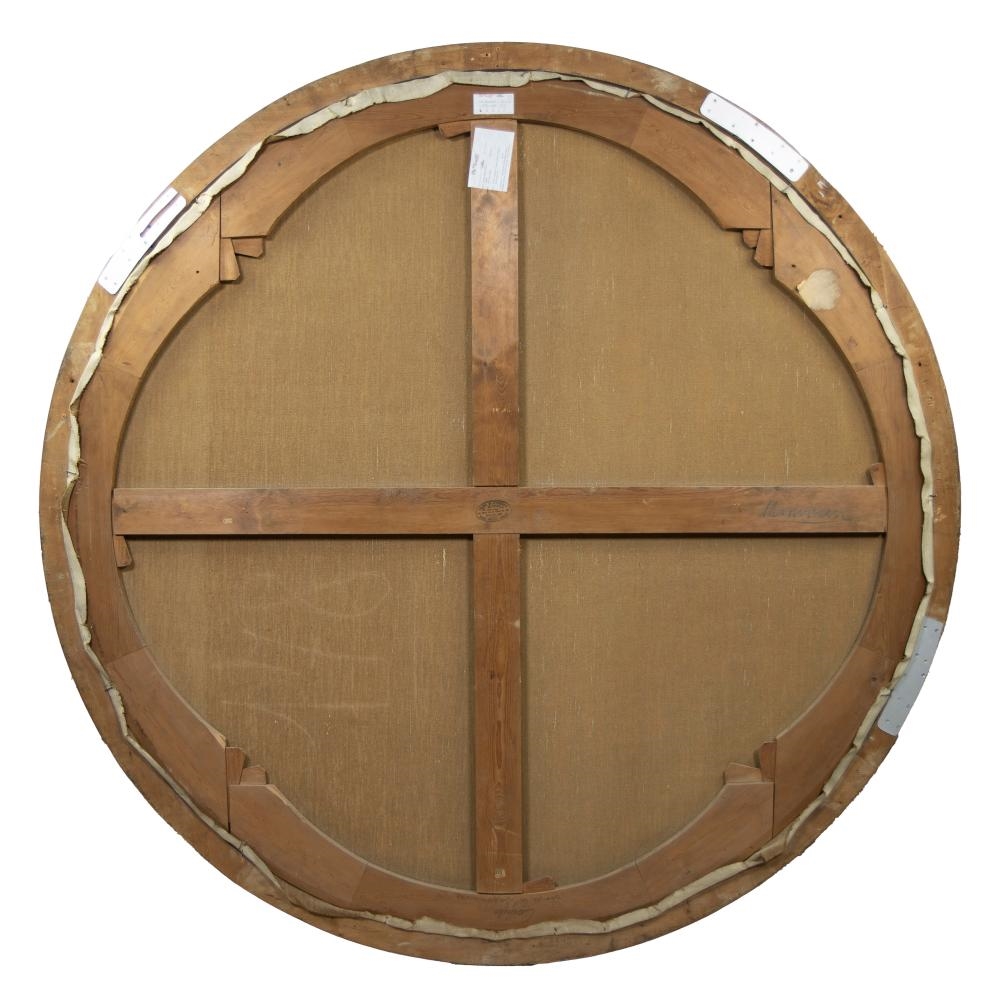 Artwork by Fernand Allard L'Olivier, oil on canvas Fête dans le parc, Made of oil on canvas