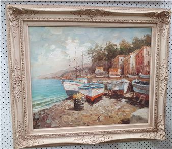 Mediterannean Scene - Louis Le Fraire