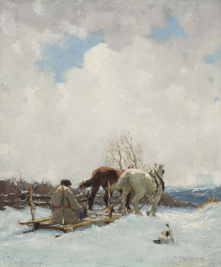 Frederick Simpson Coburn | Team, Sleigh and Driver | MutualArt