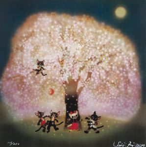 Cherry blossoms at night - Seiji Fujishiro