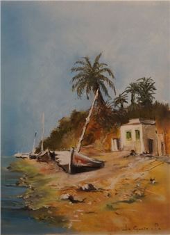 Rivage de l'île Eléphantine en Egypte - Pierre Le Guern