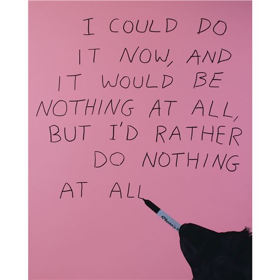 ANIMALS WITH SHARPIES (I COULD DO IT NOW), 2023 by Michael Dumontier, 2023