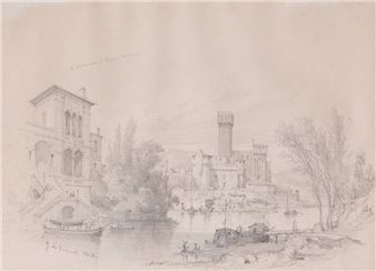 Vue du château de Coregliano - 1868 - Jules de Verneuilh